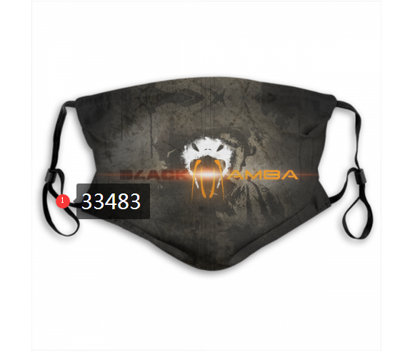 2021 NBA Los Angeles Lakers #24 kobe bryant 33483 Dust mask with filter->nba dust mask->Sports Accessory